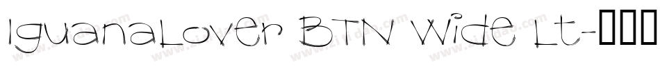 IguanaLover BTN Wide Lt字体转换
